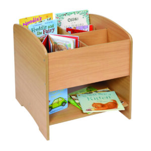 four compartment kinderbox with shelf