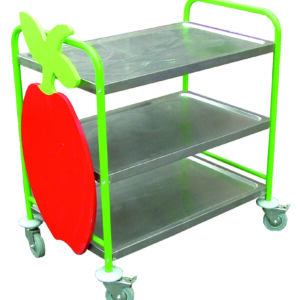 3 Tier Stainless Steel Trolley