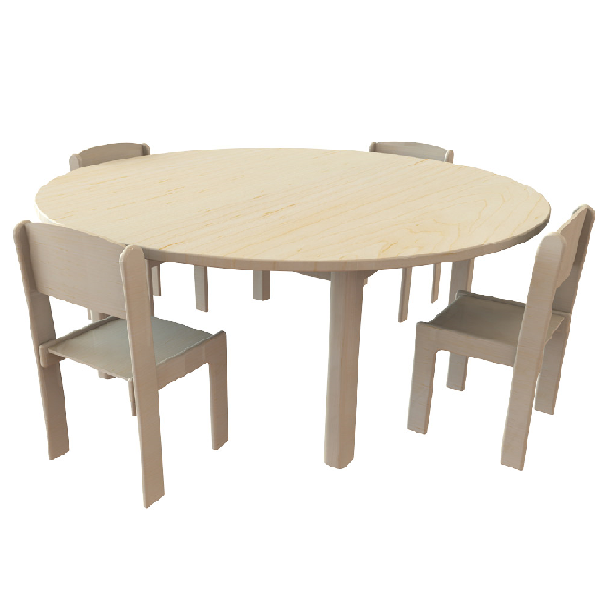 Circular Table & 4 Stacking Chairs