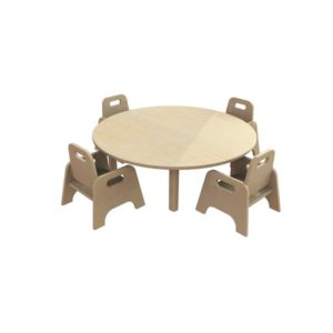 Circular Table & 4 Sturdy Chairs
