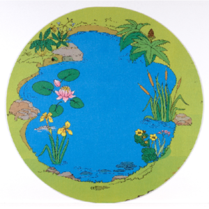pond themed playmat for schools and nurseries