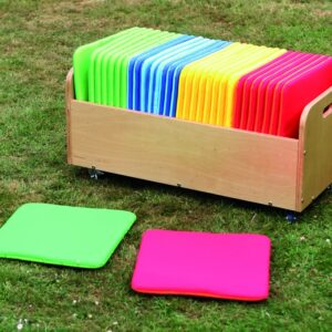 Rainbow Square Cushions with Trolley