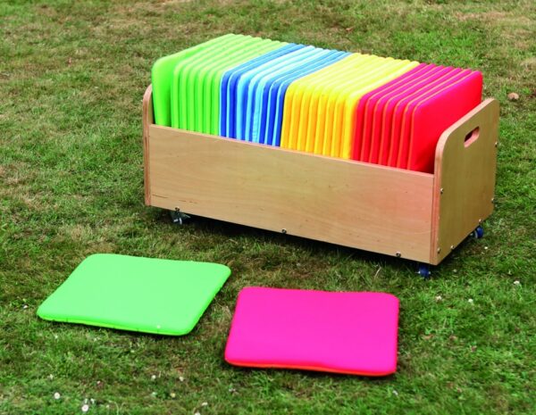 Rainbow Square Cushions with Trolley