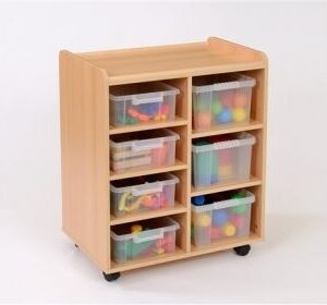 Storage Unit with 4 Shallow/6 Deep Trays