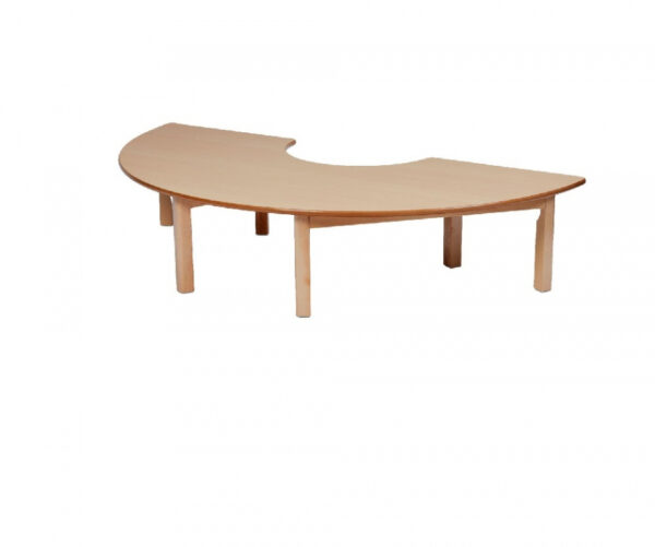 Wooden Semi Circle Table