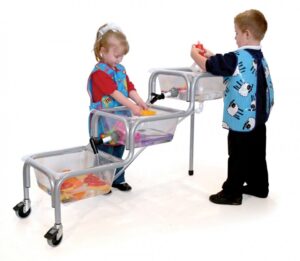 Titchy 3 tub waterfall for sand and water play