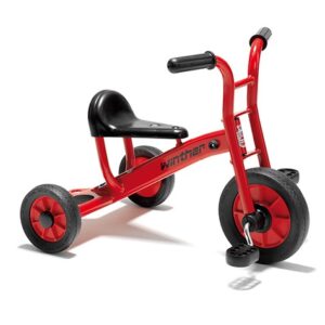 Winther small trike. Red and black tricycle designed for children age 2-4 years