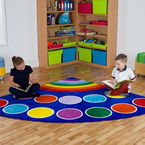 Rainbow Corner Placement Carpet 2x2m