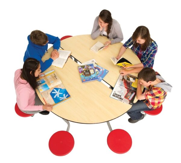 8 Seat Round Mobile Folding Table