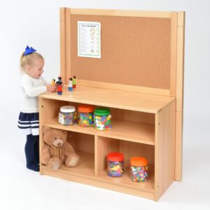 Room Scene Storage with Cork Divider