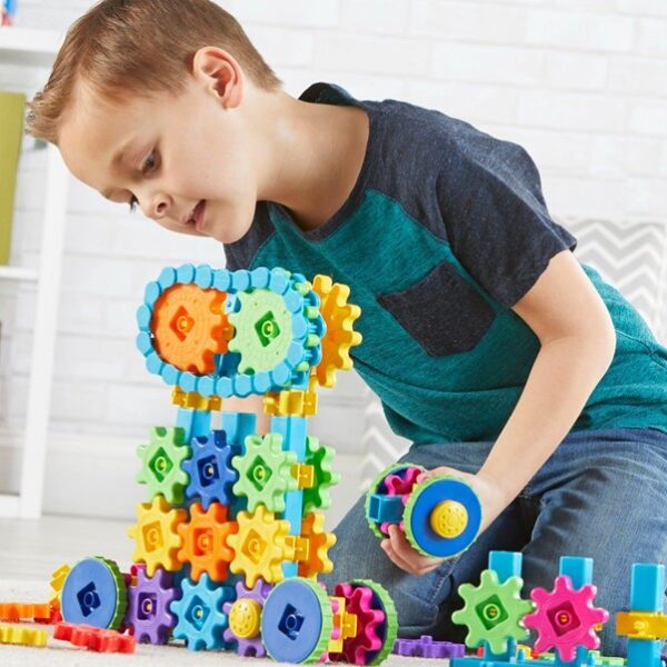 Child playing with Gears!Gears!Gears! Mega Construction Set