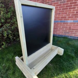 Double sided outdoor wooden easel