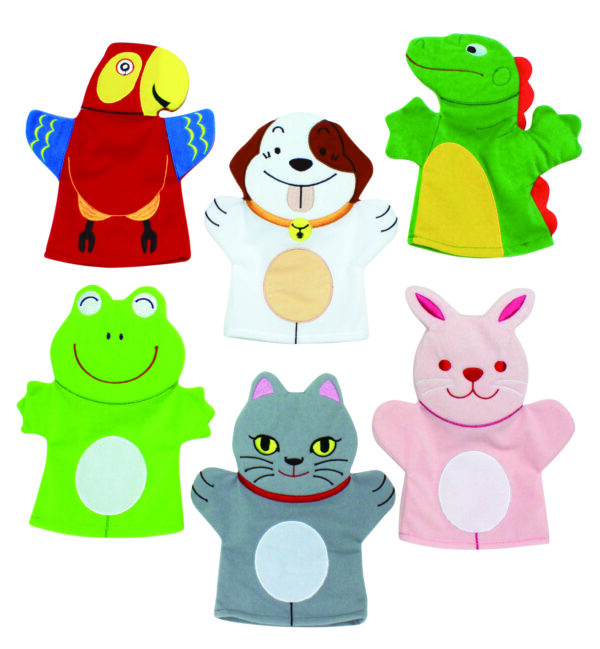 Pets Hand Puppets - Set of 6
