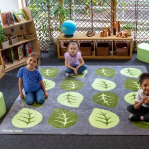 Carved Leaf Placement Carpet 2x2m