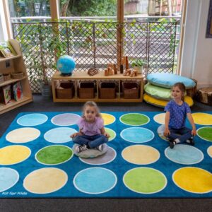 Lake Circles Rectangular Placement Carpet 3x2m