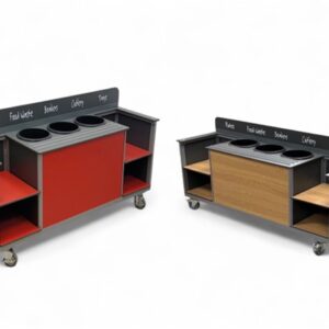 Compact Aqua Smart Clearing Trolley available in 2 heights.