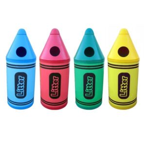 Crayon Litter Bin for schools