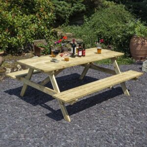 Heavy Duty Picnic Table - 1.8m - seats 8 people.